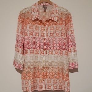 CHICOS size 2 blouse
